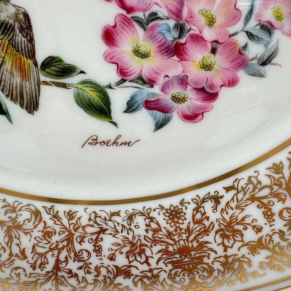 1975 Lenox American Redstart Collector Plate Boehm Birds Series Limited Edition - Picture 4 of 9